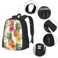 thumbnail image 4 of Daiia Hawaiian Pineappl Backpack for Men and Women -Durable Backpack Large Capacity, Water-Resistant Bag with Adjustable Straps and Laptop Compartment, 4 of 9