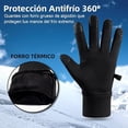 thumbnail image 2 of Guantes para Frio Color Negro, Guantes Termicos de Invierno para Pantalla Táctil, Guantes Nieve Impermeables para Hombres y Mujeres, para Manejar, Ciclismo, Moto, Correr, Senderismo y Esquí, 2 of 7