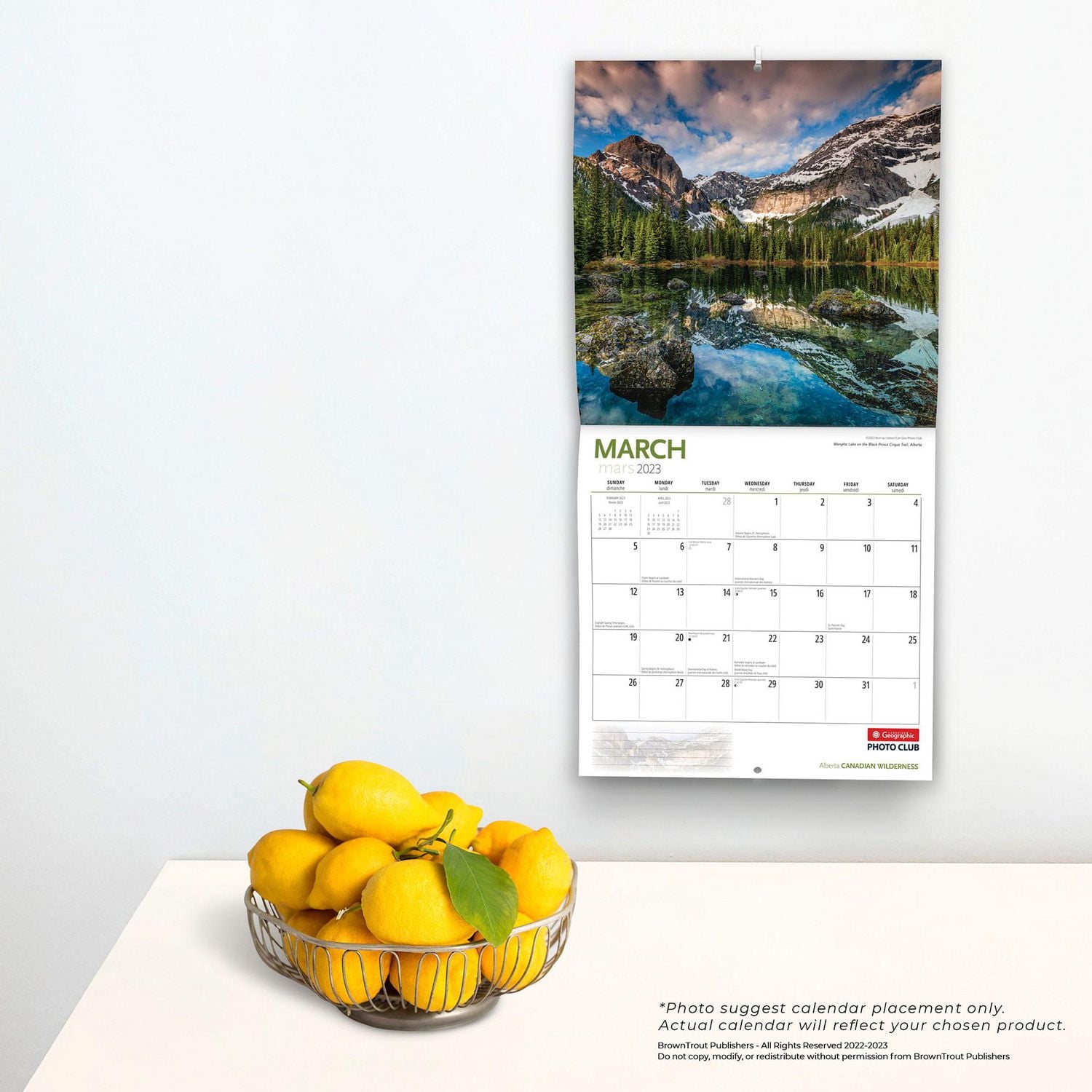 Canadian Wilderness | 2023 12x24 Inch Square Wall Calendar