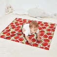 thumbnail image 2 of Red Strawberry Plants Fruit Dot Blanket,Comfortable Soft Flannel Throw Blanket,All Season,Warm Lightweight Blankets for Sofa Bed Couch Living Room Chair,30"x40", 2 of 4