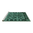 thumbnail image 2 of Ahgly Company Machine Washable Indoor Rectangle Oriental Turquoise Blue Traditional Area Rugs, 3' x 5', 2 of 4