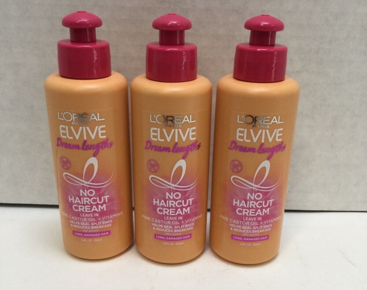 L‘Oreal Elvive Dream lengths No Haircut Cream Leave In (3 Pack) 6.8oz