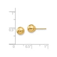 thumbnail image 2 of Gold Button Ball 6mm Stud Earrings in 14K Yellow Gold, 2 of 4