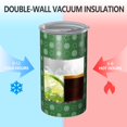 thumbnail image 2 of 20oz Coffee Tumblers Green Christmas Snowflake Pattern Stainless Steel Vacuum Insulated Travel Tumbler Coffee Cups Mug with Lid and Straw with Cleaning Brush for Cold & Hot Drinks, 2 of 5