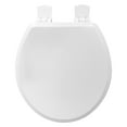 thumbnail image 2 of Mainstays Round Slow-Close Toilet Seat in White, 2 of 8