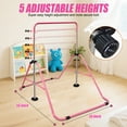 thumbnail image 2 of Folding Gymnastics Bar for Kids, Adjustable Height Junior Training Kip Bar, Home Expandable Horizontal Gymnastic Monkey Bars Equipment for Child, Girls, Boys, 2 of 8