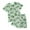 Light Green, variant on Kids Clothes Boys Toddler Children's Spring Summer Elastic Printed Short Sleeve Training 18-24 Months 2t 3t 4t 5t 6t T Shirt Pullover Tops Shorts Tops Shorts 2-Piece Set