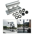 thumbnail image 4 of 2xBike Tenedor Mount Car Rack Holder Quick Release Thru Axle Bikes Carrier Plata Sunnimix Portaequipajes de techo para bicicletas, 4 of 8