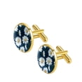 thumbnail image 2 of Daisy Men's Cufflink Set for Business Attire Made of Stainless Steel Ideal for Formal Occasions, 2 of 6