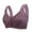 Purple, variant on Bras for Women No Underwire Front Closure Support Wide Strap Breathable Comfy Everyday Bras