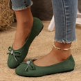 thumbnail image 5 of Women's Comfortable Flats Round Toe Flat Shoes for Women Bow Dressy Flats Shoes with Arch Support Insole Office Flats for Work, Party, Date, 5 of 9