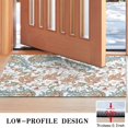 thumbnail image 3 of White Pioneer Flower and Paisley Pattern Door Rugs,Washable Non Slip Door Mats Indoor,Decorative Door Mats,Entry Mat Indoor for Entrance,Bedroom,Kitchen,Bathroom,17"x30", 3 of 6