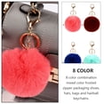 thumbnail image 4 of 8 llaveros con forma de bola de pelo, decorativos, para bolso, 4 of 6