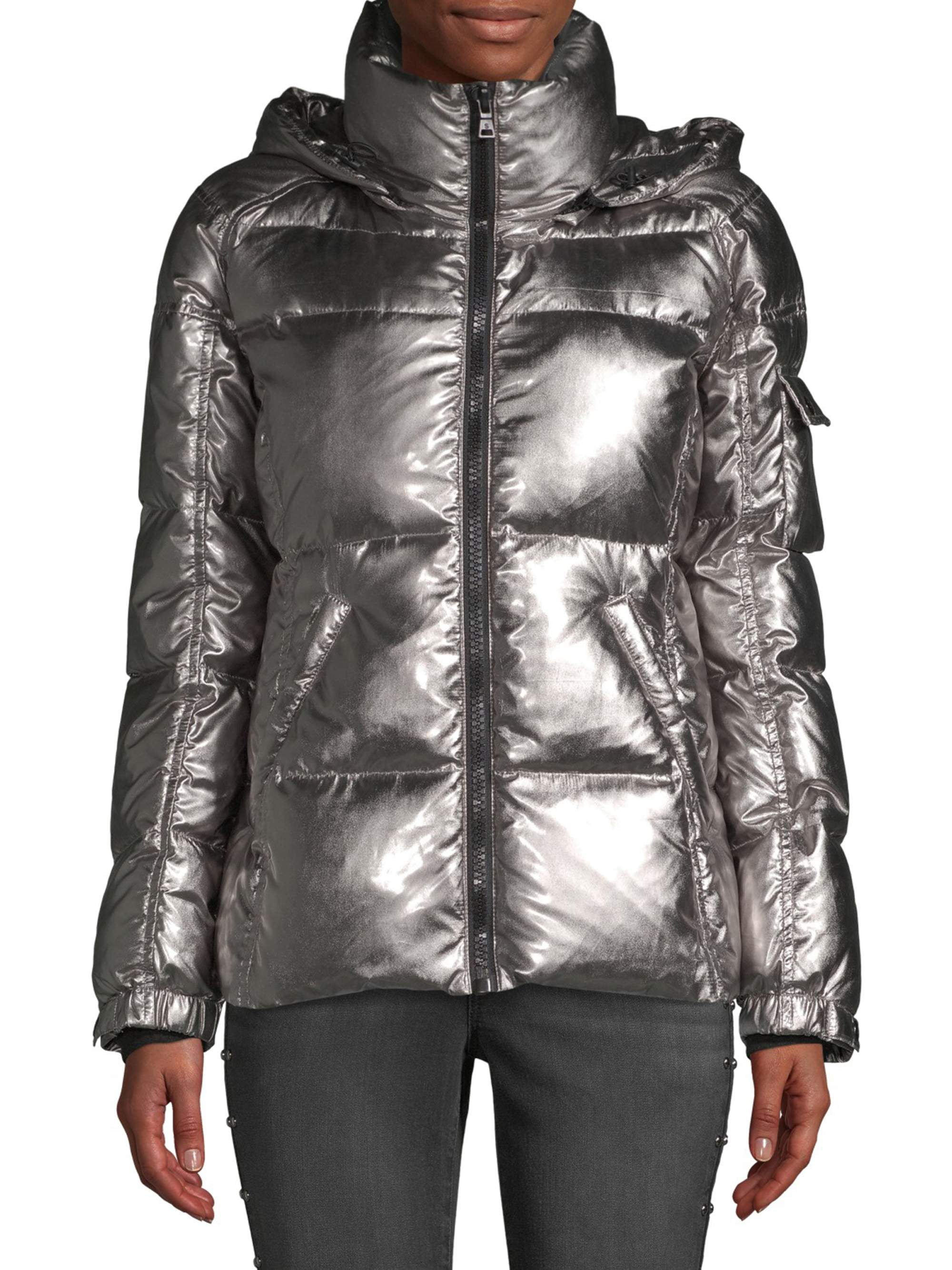 S13 Women's Metallic Puffer Jacket - Walmart.com