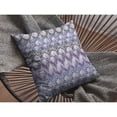 thumbnail image 5 of Hatches Throw Pillow with Removable Cover in Muted Purple and Gray 18x18, 5 of 5