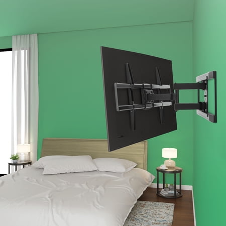 ONN FULL MOTION TV WALL MOUNT FOR 50″ TO 86″ TVS, UL LISTED, SWIVEL ±45°, UP TO +15/-15°TILTING