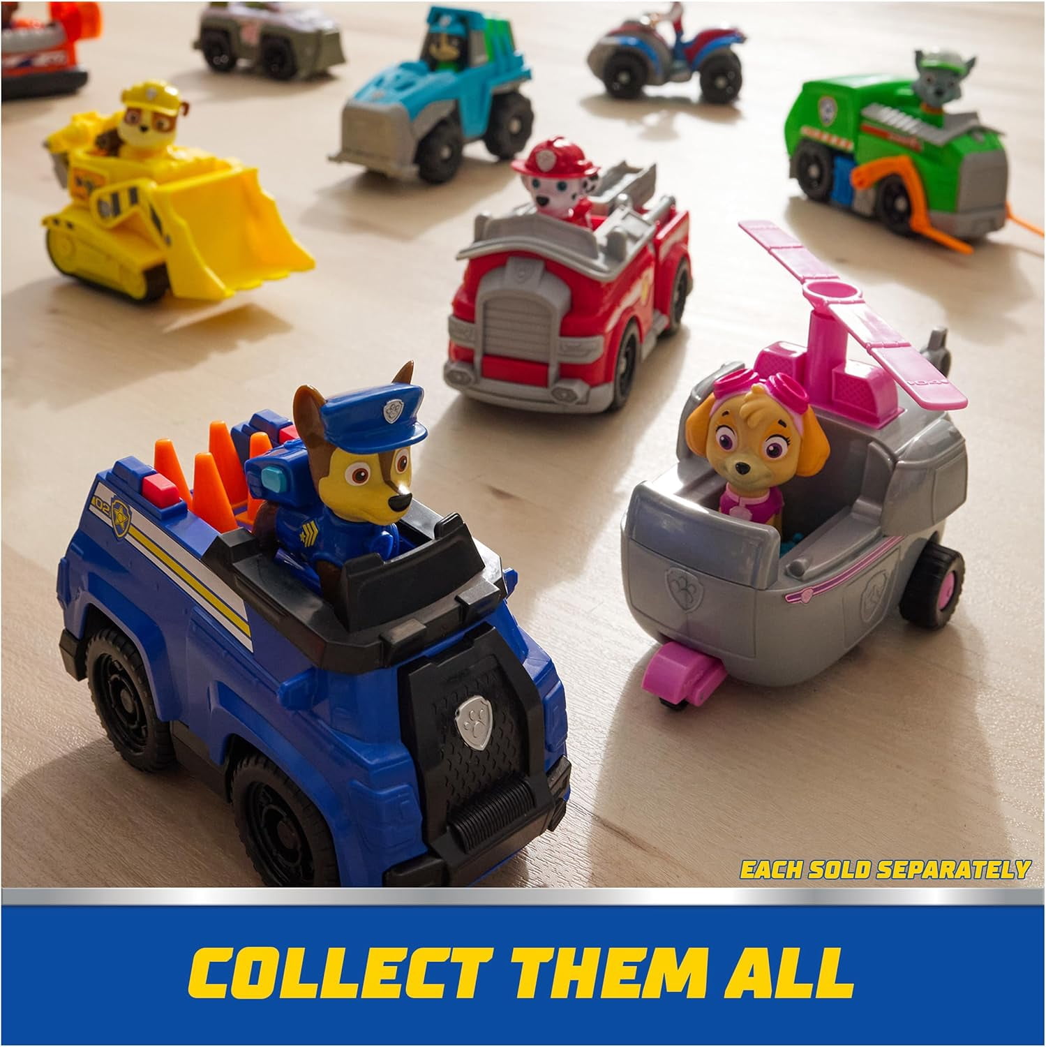 Paw Patrol, Rex’s Dinosaur Rescue Vehicle, Toy Truck with Collectible Action Figure
