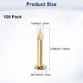 thumbnail image 3 of Uxcell 100-Pack Clavos Pequeños, 2mm x 15mm Clavos de Latón Hardware Cabeza Redonda, 3 of 6