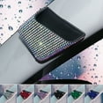 thumbnail image 4 of Neinkie Car Storage Box Rhinestone Patterned Self-adhesive Plastic Faux Crystal Shiny Mobile Phone Sunglass Coin Key Card Case for Car, 4 of 9