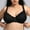 Black, variant on loopsun for Womens Plus Size Bra,Women's Plus Size Seamless Push Up Lace Sports Bra Comfortable Breathable Base Tops Underwear