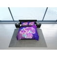 thumbnail image 4 of Haz el amor y no la guerra funda nórdica psicodélica setas juego de cama hippie full,, 4 of 4