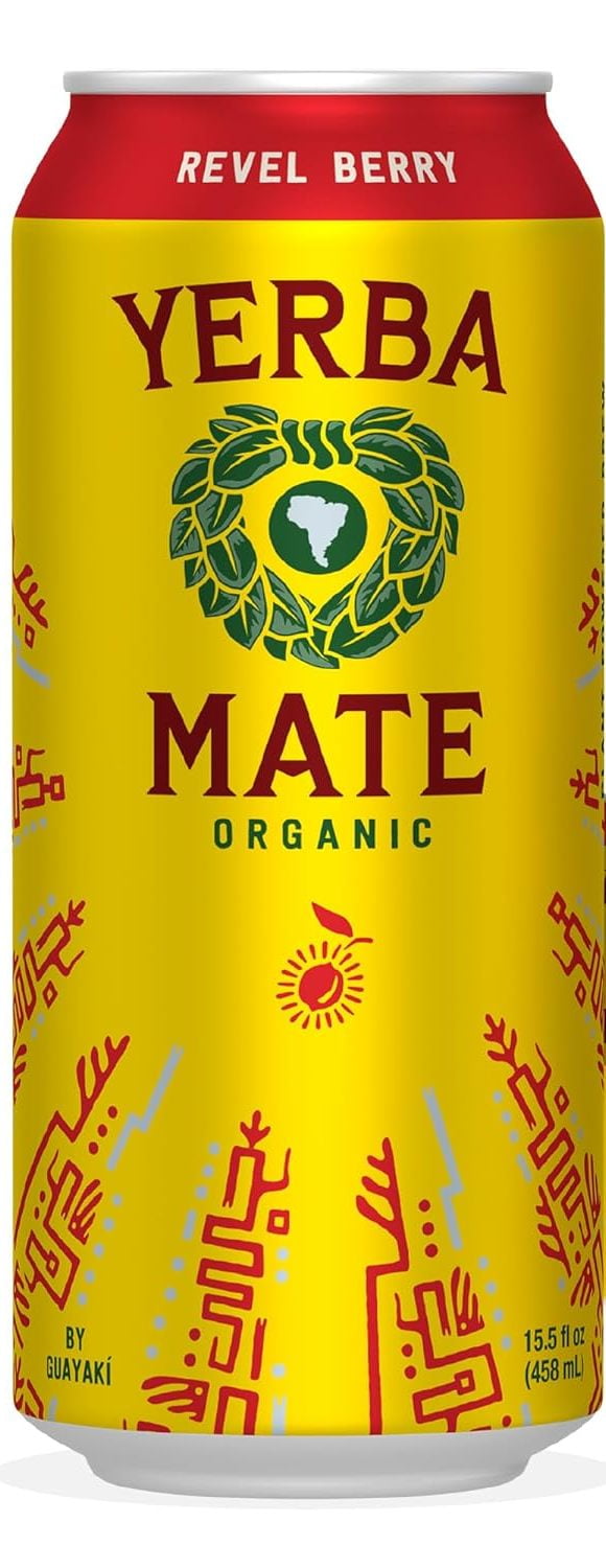 Guayaki Yerba Mate Variety Pack - Lemon, Enlighten Mint, Revel Berry, Bluephoria, Orange Exuberance - 15.5 ounce (Pack of 15)