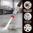 thumbnail image 3 of Garden Hose to Pressure Washer Adapter, 3/4" GHT to 1/4" Quick Connect, Convert Water Hose to Power Washer Attachment with 5 Spray Nozzle Tips, Stainless Steel, 3 of 6