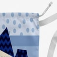 thumbnail image 3 of Simply Daisy Coastal Houses 28 x 36 in Blue Laundry Bag, 3 of 3