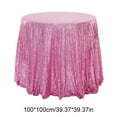 thumbnail image 2 of Round Sequin Tablecloth, Glitter Fabric Table Cover, 39-inch Diameter, Polyester Mesh, for Wedding Party Dining Decor,Vsgery, 2 of 8