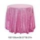 thumbnail image 3 of Mantel redondo con lentejuelas y purpurina, ideal para bodas, banquetes, fiestas de cumpleaños y eventos navideños., 3 of 6