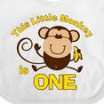 thumbnail image 4 of Inktastic Little Monkey 1st Birthday Boy Boys or Girls Baby Bib, 4 of 4