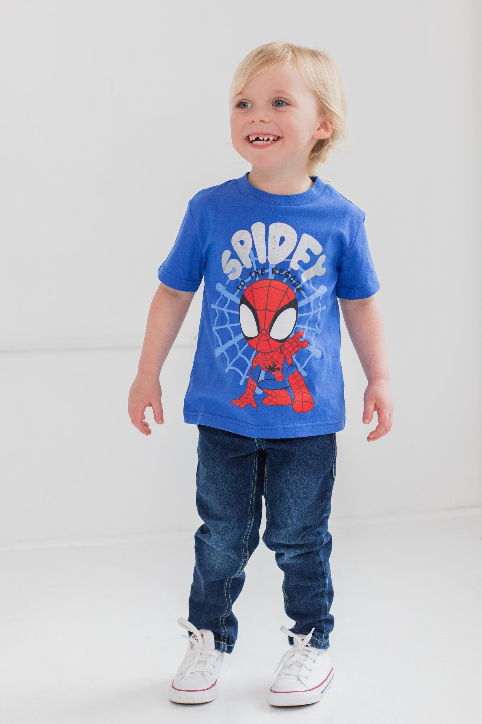 Marvel Spidey and His Amazing Friends Toddler Boys' Short Sleeve T-Shirt 4-Pack Avengers Black Green