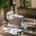 thumbnail image 5 of 4PCS Music Shower Curtain Set, Luxury Black and Gold Musical Notes Rhythm Creative Modern Sheet Music Bathroom Decor, Waterproof Fabric Shower Curtain, Non-Slip Bath Mats Bathroom Rugs, 5 of 7