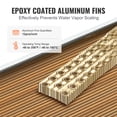 thumbnail image 3 of VEVOR 20"x 20" Heat Exchanger Water to Air 3-Row 3/8" Copper Ports 242 Fins, 3 of 9