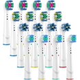 thumbnail image 1 of Mistayd Replacement Brush Heads forCompatible Toothbrush Heads, Including 4, 4 Floss, 4 Cross and 4 Whitening - 16 Variety Pack, 1 of 5