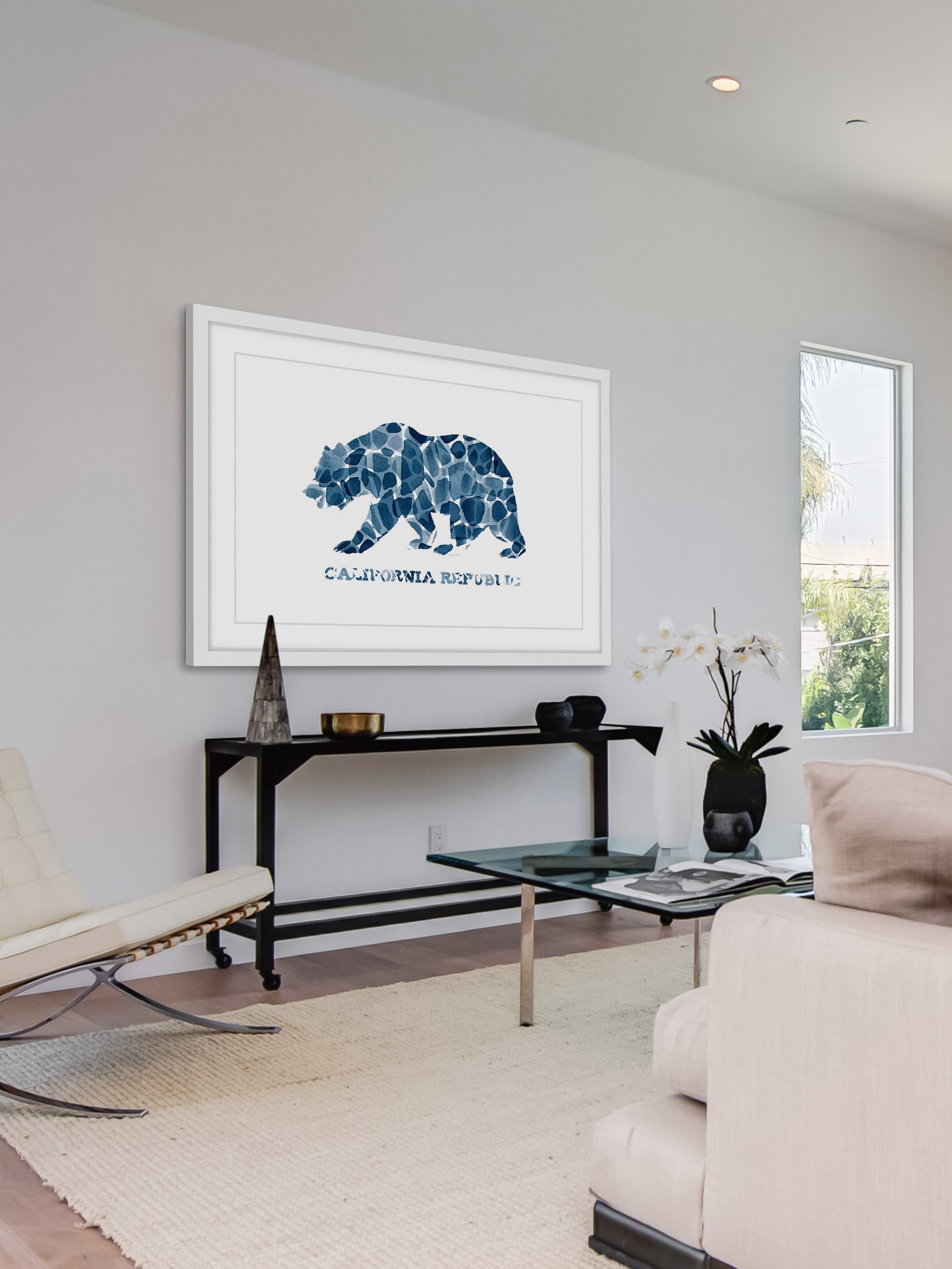 "Blue Cal Repub" Framed Painting Print