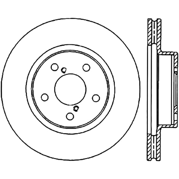 Centric 125.47010 Premium High Carbon Alloy Brake Rotor