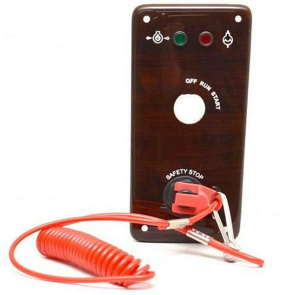 Lund Boat Ignition Switch Panel 2293996 | Woodgrain 6 1/8 x 3 Inch