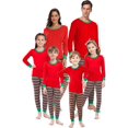 thumbnail image 1 of Pyjamas Assortis pour Famille Garçons Filles Noël Rouge Rayé Jammies Maman et, 1 of 7