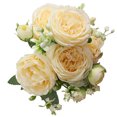 thumbnail image 3 of Rose Persa Artificial, Ramo de Flores Realistas para Sala de Estar, 3 of 8