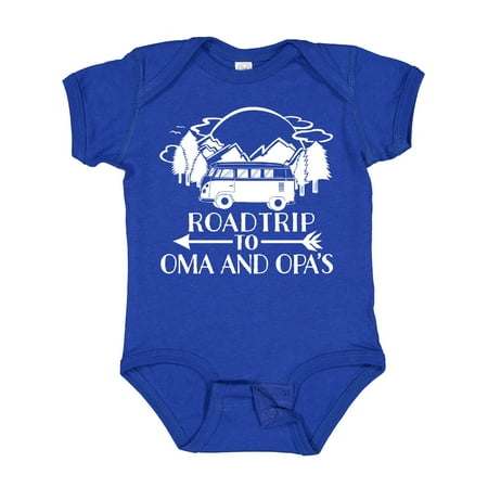 

Inktastic Road Trip to Oma and Opa s Gift Baby Boy or Baby Girl Bodysuit