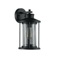 thumbnail image 2 of RADIANCE Goods Transitional 1 Light Textured Black Outdoor Wall Sconce 14" Tall, 2 of 4