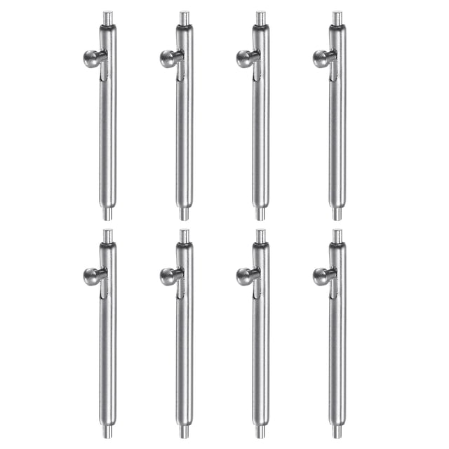 Uxcell 8 piezas de pasadores de reloj de acero inoxidable de 1.5mm de diámetro y 17mm de ancho