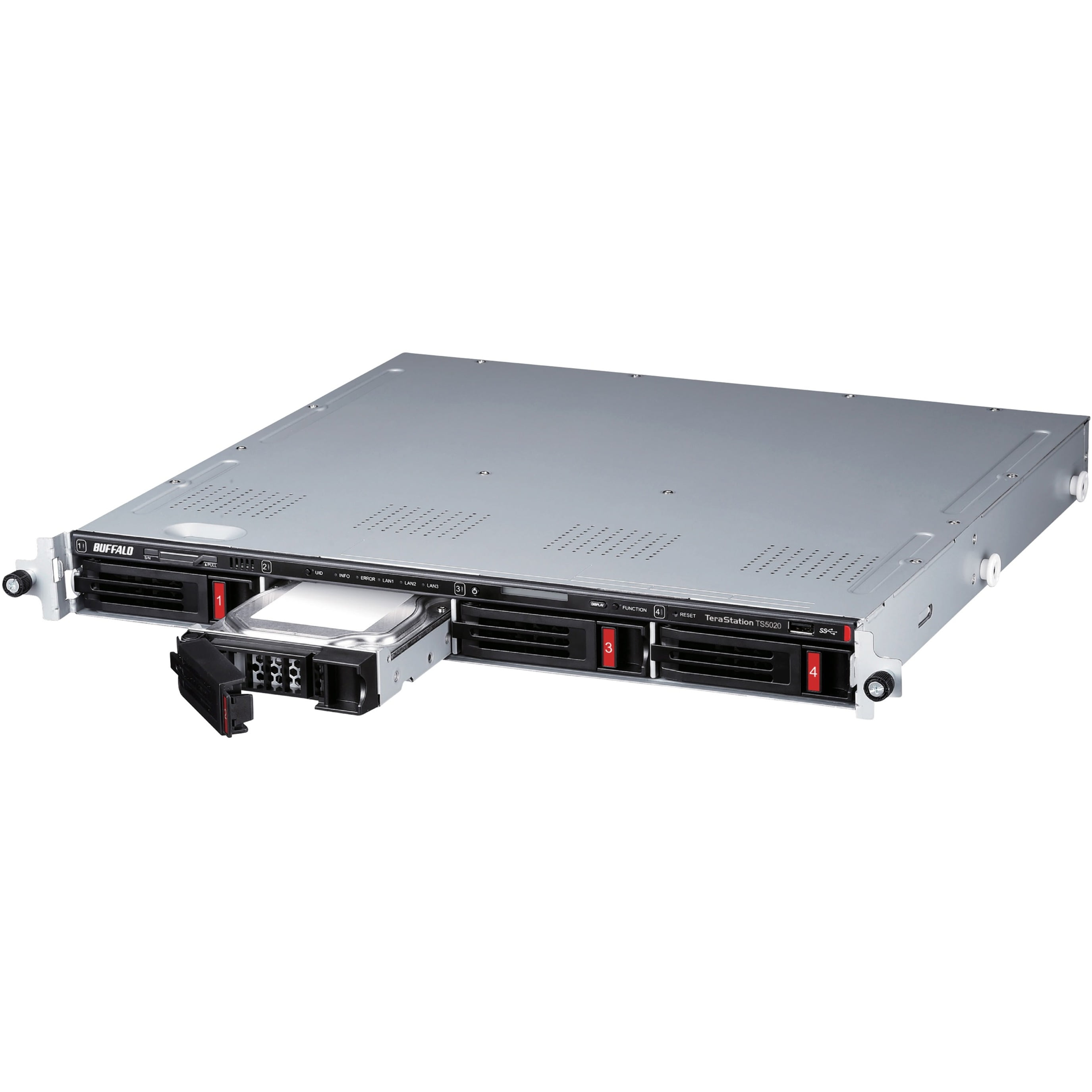BUFFALO TeraStation 5420RN 4-Bay Secure Business Rackmount NAS 16TB (4x4TB) w/ Hard Drives Included - Annapurna Labs Alpine Quad-core (4 Core) 2 GHz - 4 x HDD Supported - 4 x HDD Installed - 16 TB ...