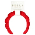 thumbnail image 5 of Puffy Makeup Headband, Skin Care Sponge Spa Headband for Washing Face, Red T2005, 5 of 5