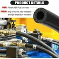 thumbnail image 4 of 1/2 Inch (12mm) ID Fuel Line Hose 15FT NBR Rubber Push Lock Hose High Pressure 300PSI for Automotive Fuel Systems Engines, 4 of 8