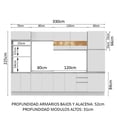 thumbnail image 4 of Cocina Integral Completa Madesa Roma 01 330cm Blanco, 4 of 8