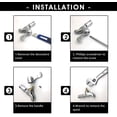 thumbnail image 4 of Jinsinto High Quality: The ceramic faucet head is made of high quality solid brass and ceramic, strong and durable. Works great for long term use Dimensions: length: 53mm, outer diameter: 7.6mm, inner diameter: 4mm. 20 teeth on the top of the valveEasy to use: close or open the faucet clockwise and counterclockwiseWidely used: universal size, suitable for 75% of faucets. Available for single or double hot and cold water taps. Ideal for bathroom, kitchen, 4 of 5