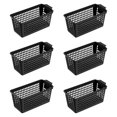 thumbnail image 4 of 6 cestas de almacenamiento, organizadores de maquillaje, estantes de almacenamiento para baño, bandejas de tocador, bandejas funcionales para tocador, Negro, 4 of 8