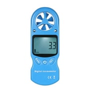 Andoer 8 in 1 Handheld Digital Anemometer Wind Speed/Temperature/Humidity/Wind Chill/Heat Index/Dew Point/Barometric Pressure/Altitude Meter with LCD Backlight--Blue